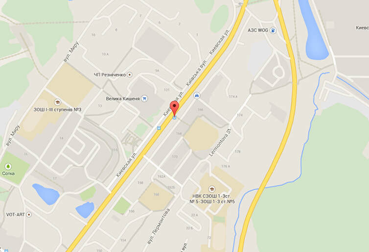 карта проїзду Обухів